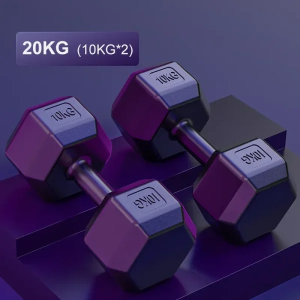 Hexagonal Dumbbell Fitness Weight Lifting Exercise Dumbbell Fitness Equipment Arm Muscle Training Home Fitness Equipment - Image 3