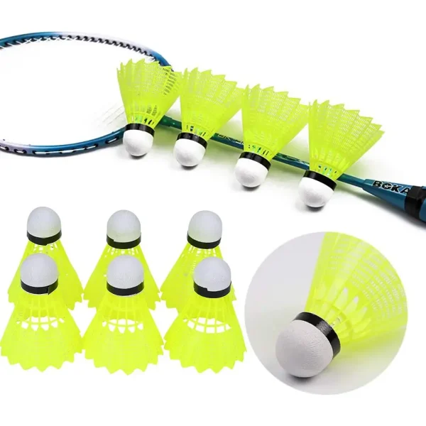 6/12PCS Green Badminton Balls Portable Badminton Travel Out Products Sport Training Nylon Shuttlecock Outdoor Supplies - Image 2